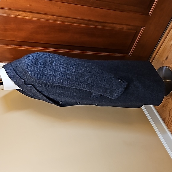 HART SCHAFFNER & MARX COAT BRILLS TRENCH PURE VIRGIN WOOL MEN'S VINTAGE - Picture 7 of 11